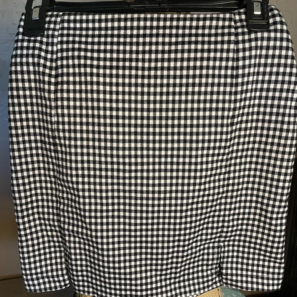 Eyeshadow Black and White Pencil Skirt Knee-Length Size 5